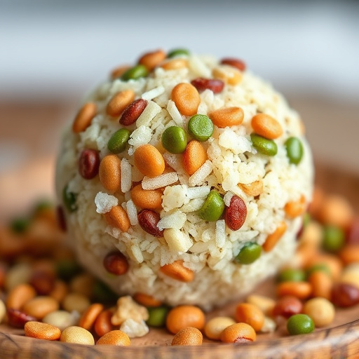Close-up of filled fat ball holder