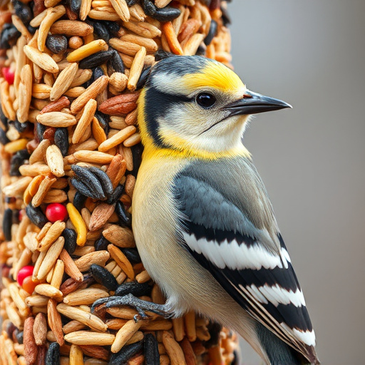 Close-up of mixed bird seed blend