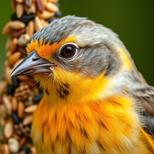 Close-up of mixed bird seed blend