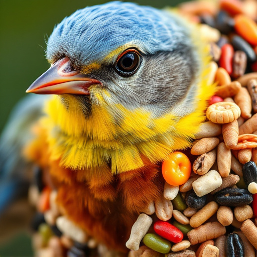 Close-up of mixed bird seed blend