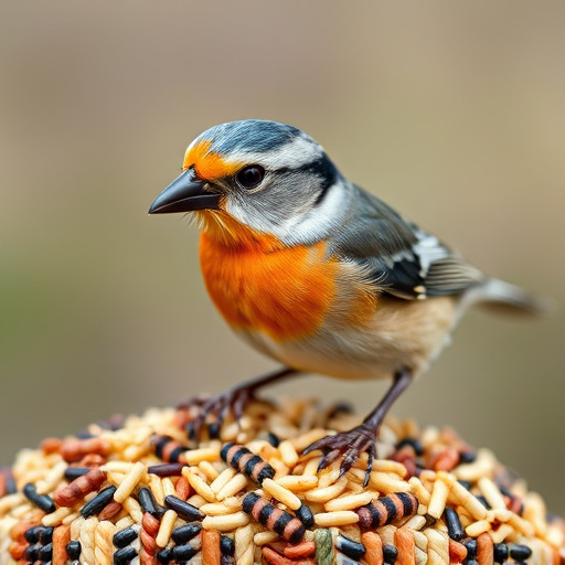 Close-up of no-mess bird seed mix