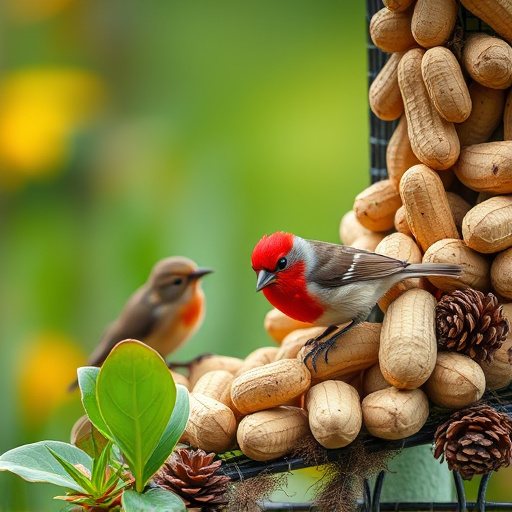 Close-up of peanuts for garden birds