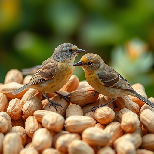 Close-up of peanuts for garden birds