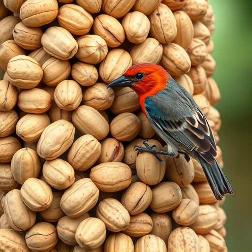 Close-up of peanuts for garden birds