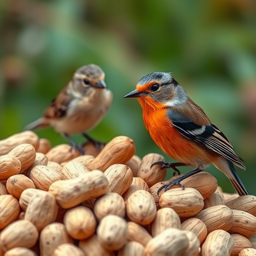 Close-up of peanuts for garden birds
