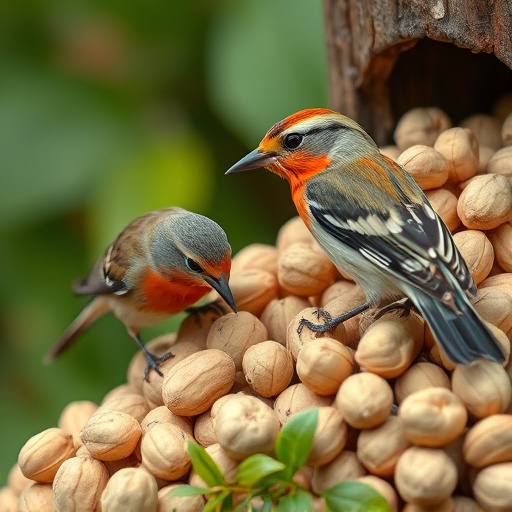 Close-up of peanuts for garden birds
