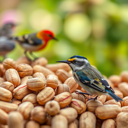 Close-up of peanuts for garden birds