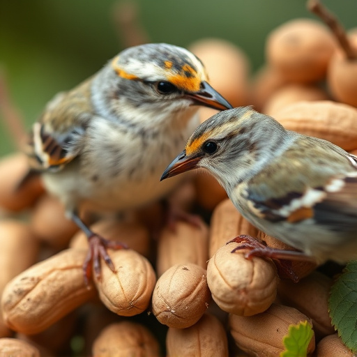 Close-up of peanuts for garden birds