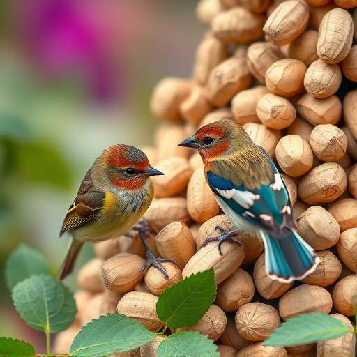 Close-up of peanuts for garden birds