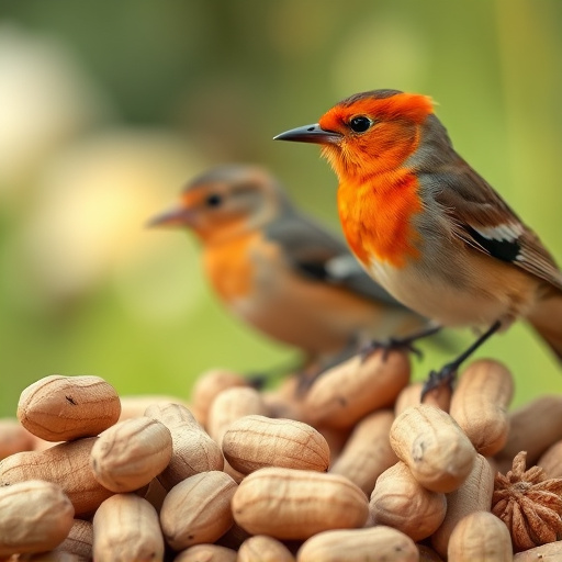 Close-up of peanuts for garden birds