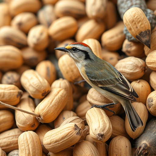 Close-up of peanuts for garden birds