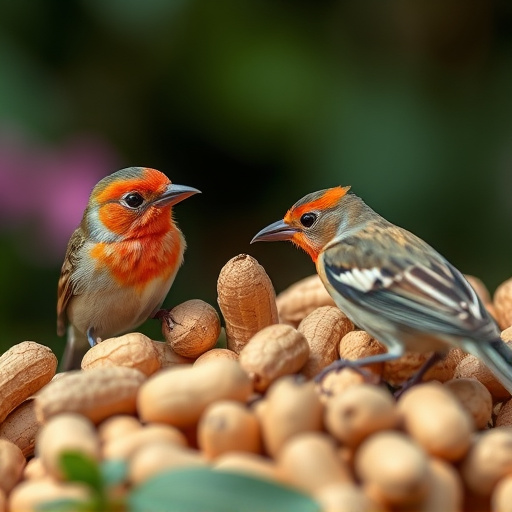 Close-up of peanuts for garden birds