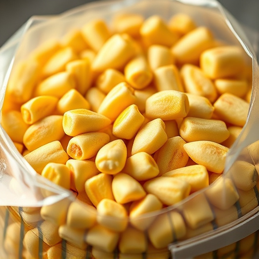 Close-up of premium sunflower hearts in bag