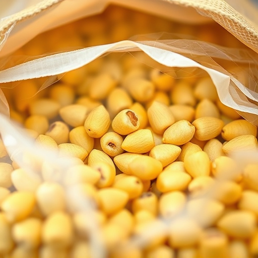 Close-up of premium sunflower hearts in bag