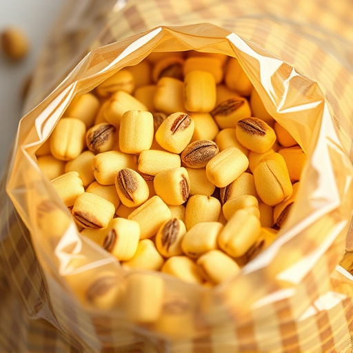Close-up of premium sunflower hearts in bag