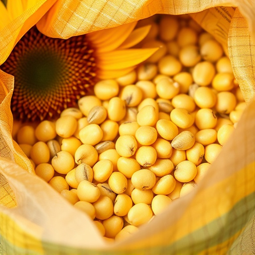 Close-up of premium sunflower hearts in bag