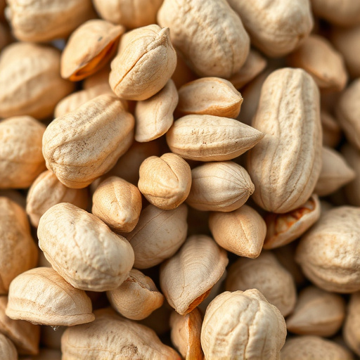 Close-up of shelled peanuts for wildlife