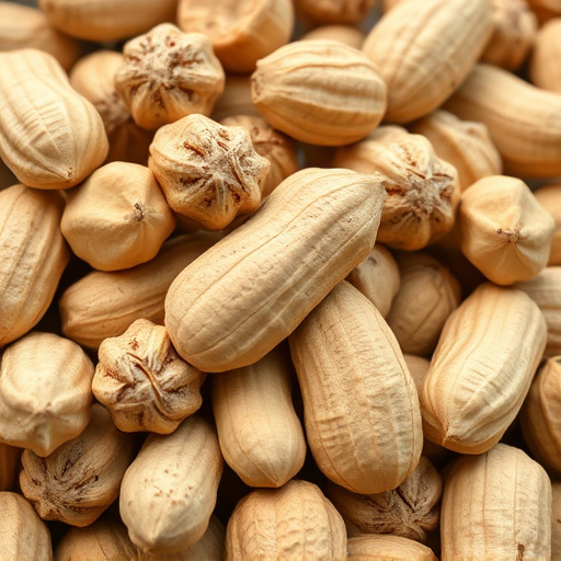 Close-up of shelled peanuts for wildlife