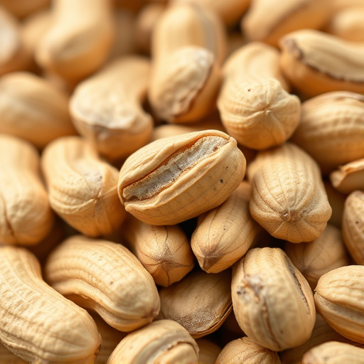 Close-up of shelled peanuts for wildlife
