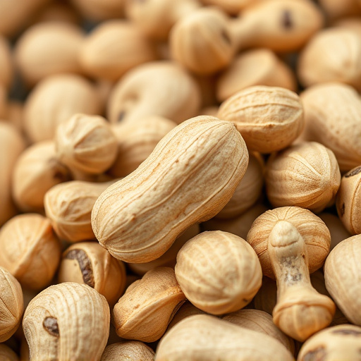 Close-up of shelled peanuts for wildlife