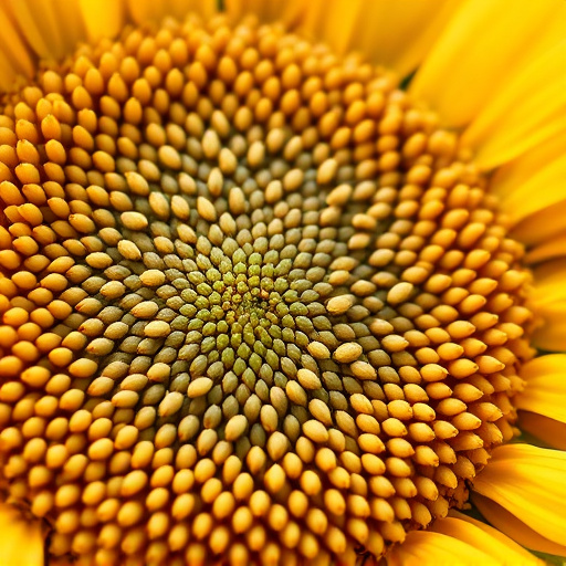 Close-up of sunflower and millet seeds