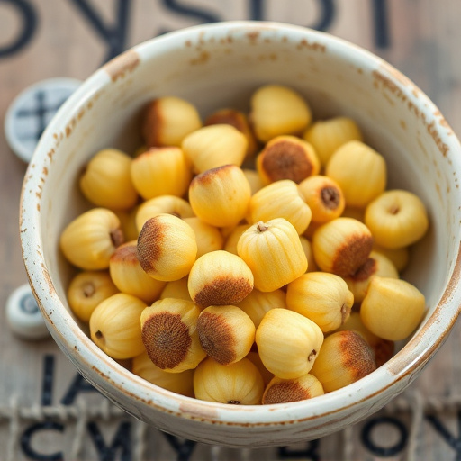 Close-up of sunflower hearts in bowl