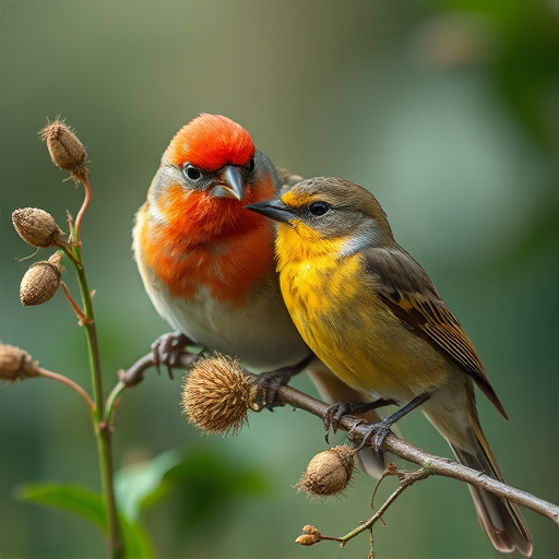 Close-up of varied seeds for birds