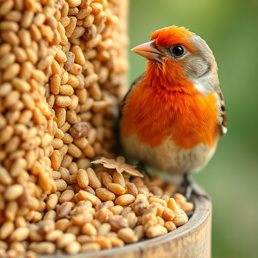 Close-up of wheat-free bird food