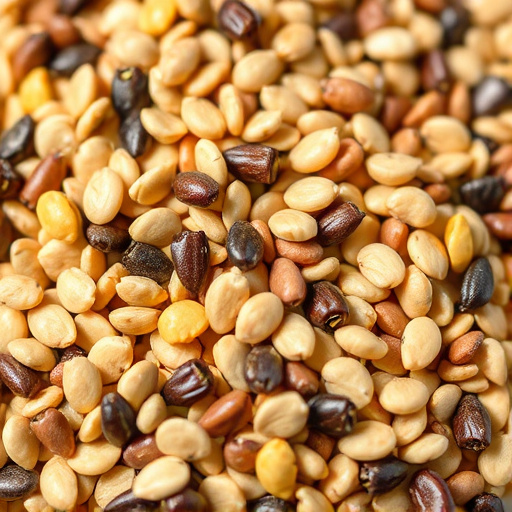 Close-up of wheat-free bird seed mix