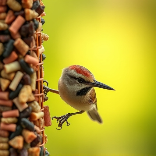 Close-up of wild bird food selection