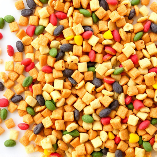 Colourful wheat-free bird food mix