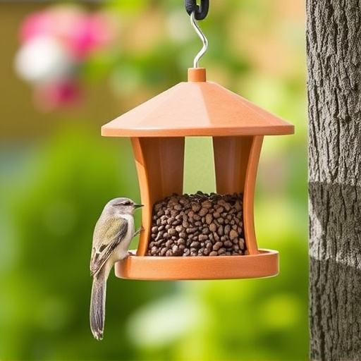 Compact squirrel-resistant bird feeder design