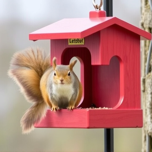 Compact squirrel-resistant bird feeder design