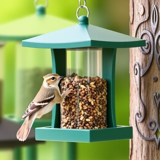 Compact squirrel-resistant bird feeder design