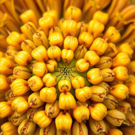Detailed view of hulled sunflower hearts