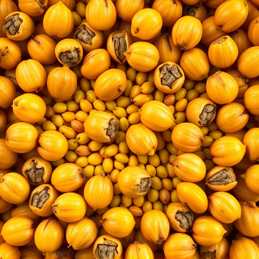 Detailed view of hulled sunflower hearts