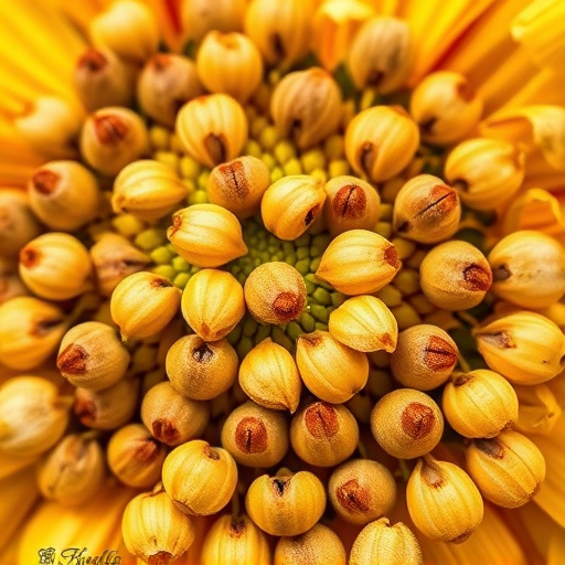 Detailed view of hulled sunflower hearts