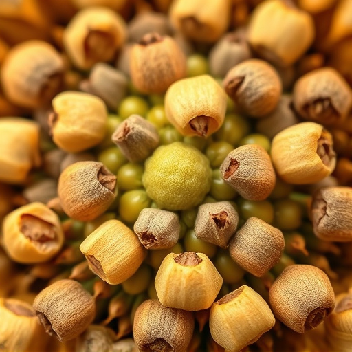 Detailed view of hulled sunflower hearts