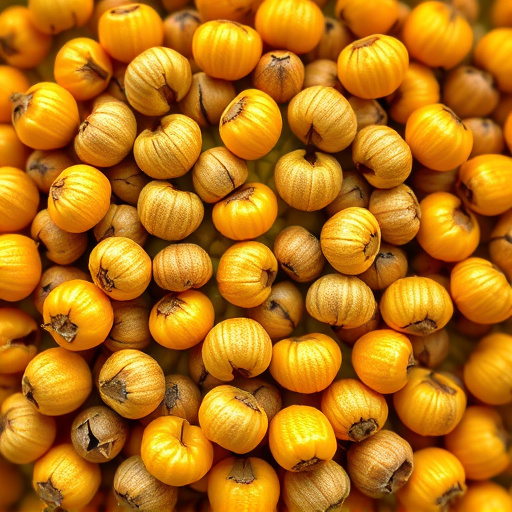 Detailed view of hulled sunflower hearts