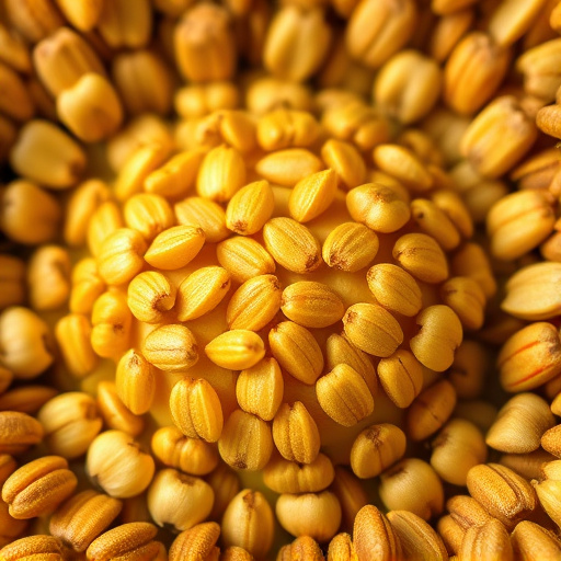Detailed view of hulled sunflower hearts