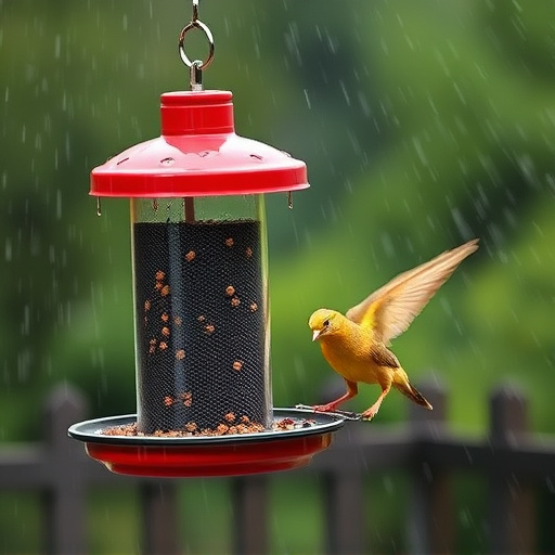 Durable feeder against wind and rain