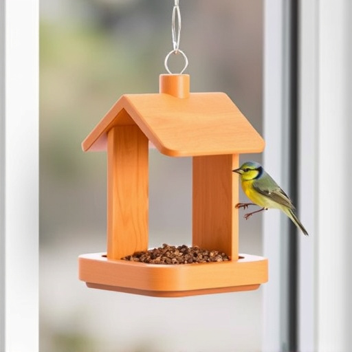Easy-to-clean window bird feeder design