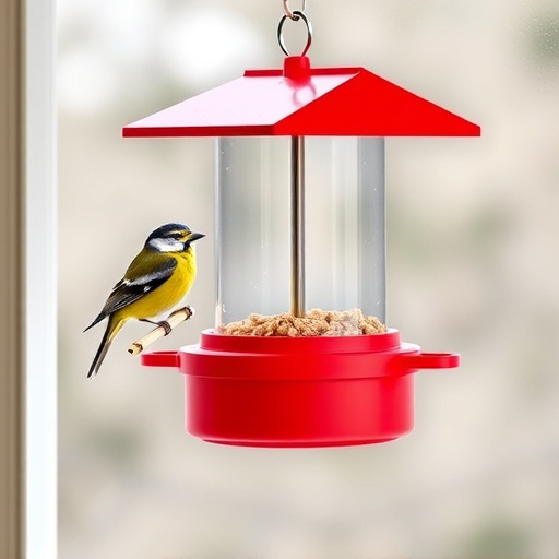 Easy-to-clean window bird feeder design
