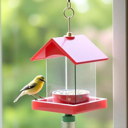 Easy-to-clean window bird feeder design