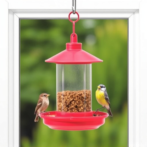 Easy-to-clean window bird feeder design
