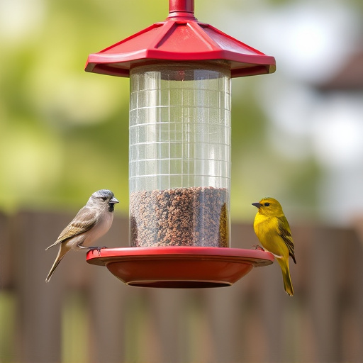 Economical bird feeder for backyard birds