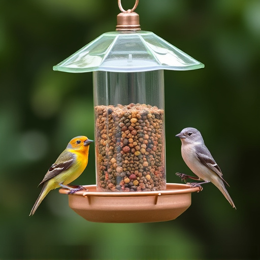 Economical bird feeder for backyard birds