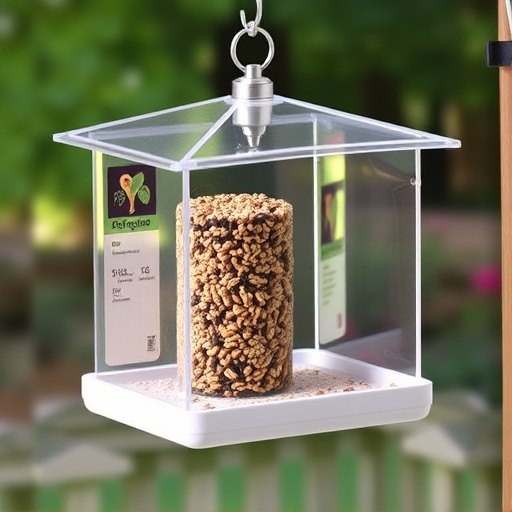 Enclosed seed feeder with drip tray