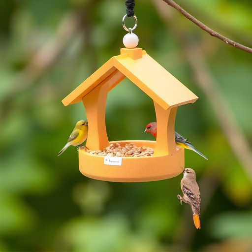 Feeding station designed for tiny birds