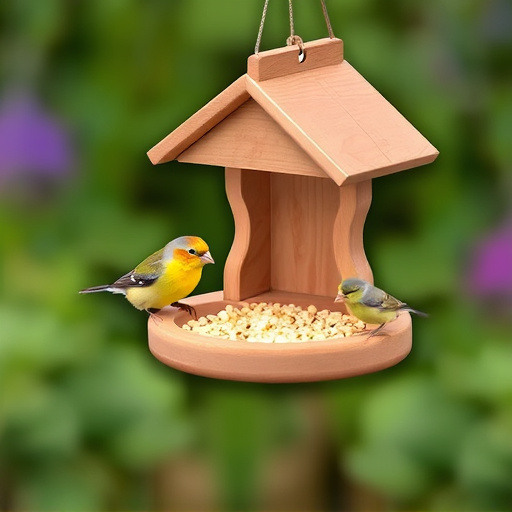 Feeding station designed for tiny birds